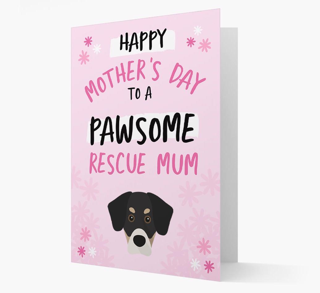 'Pawsome Rescue Mum' - Personalised {breedFullName} Card