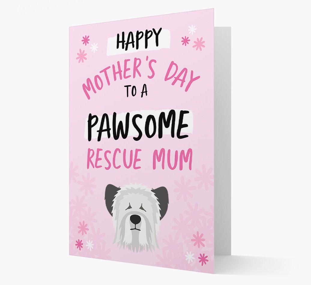 'Pawsome Rescue Mum' - Personalised {breedFullName} Card