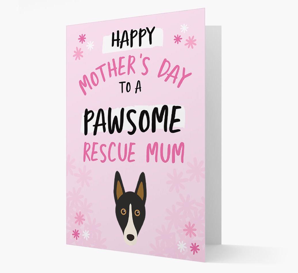 'Pawsome Rescue Mum' - Personalised {breedFullName} Card