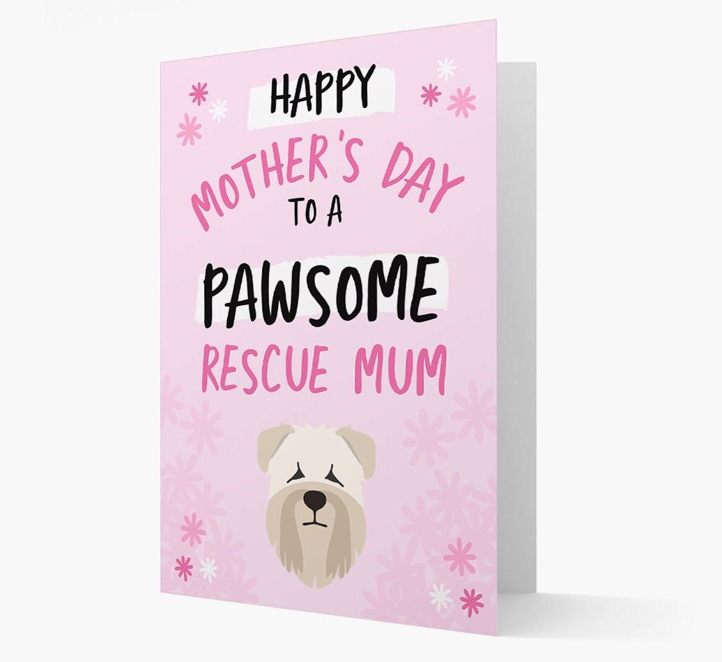 'Pawsome Rescue Mum' - Personalised {breedFullName} Card
