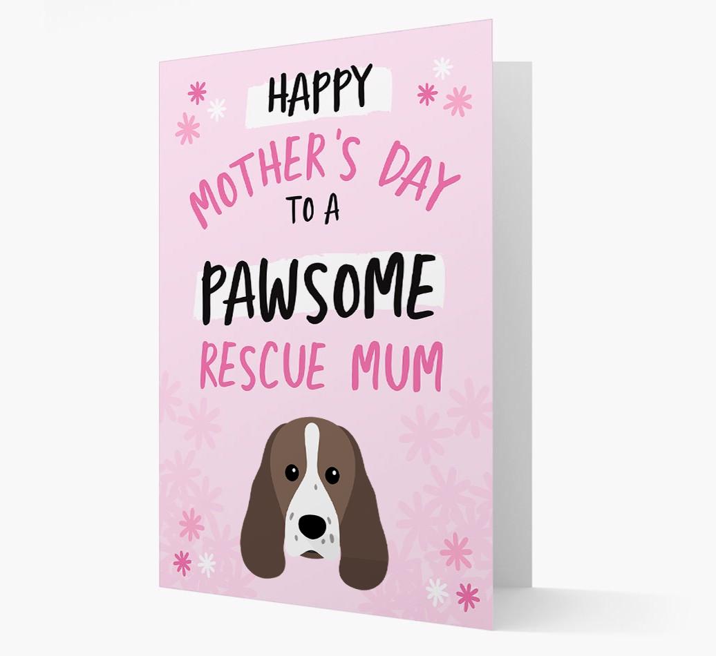 'Pawsome Rescue Mum' - Personalised {breedFullName} Card