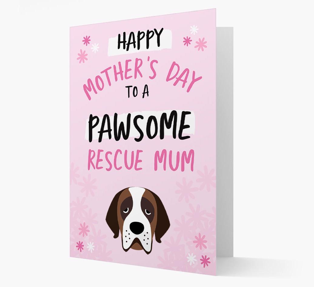 'Pawsome Rescue Mum' - Personalised {breedFullName} Card