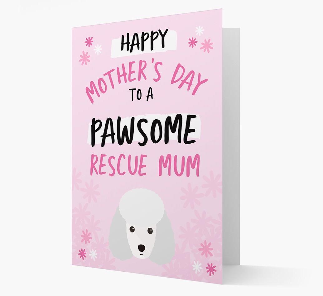 'Pawsome Rescue Mum' - Personalised {breedFullName} Card