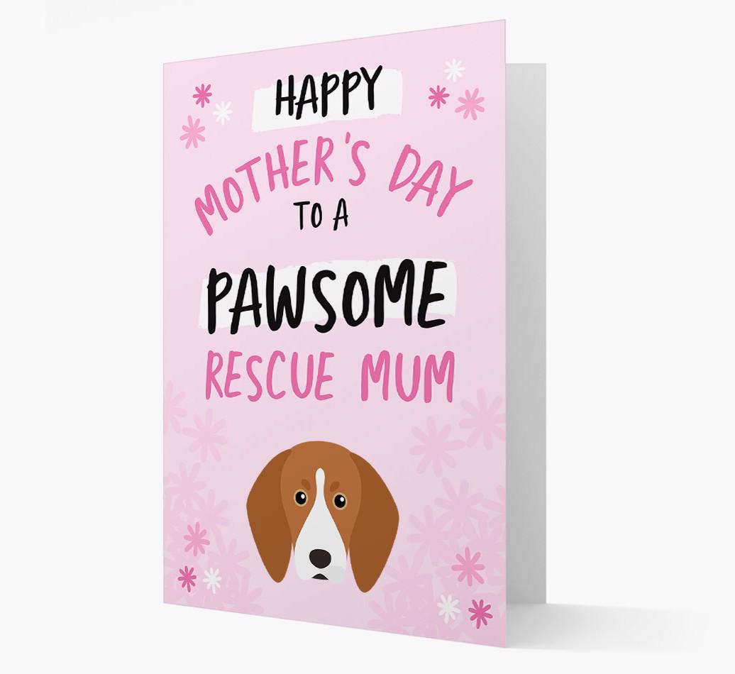 'Pawsome Rescue Mum' - Personalised {breedFullName} Card