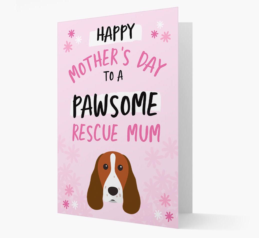 'Pawsome Rescue Mum' - Personalised {breedFullName} Card