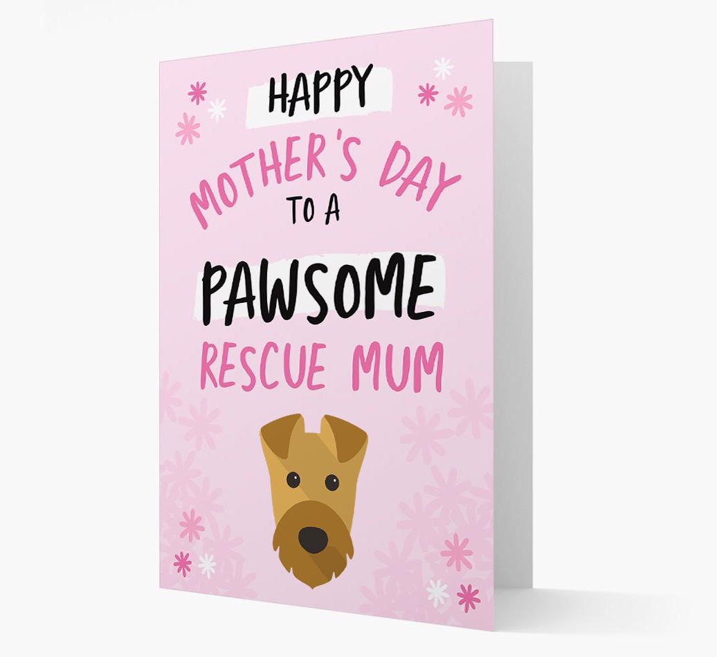 'Pawsome Rescue Mum' - Personalised {breedFullName} Card
