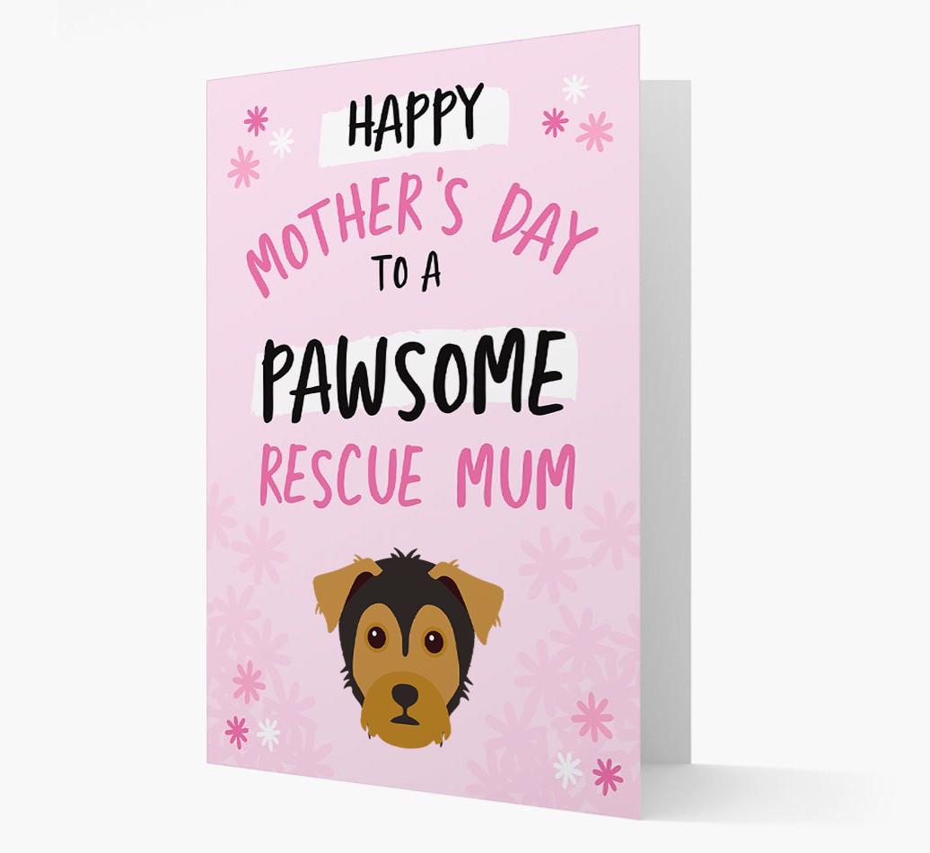 'Pawsome Rescue Mum' - Personalised {breedFullName} Card