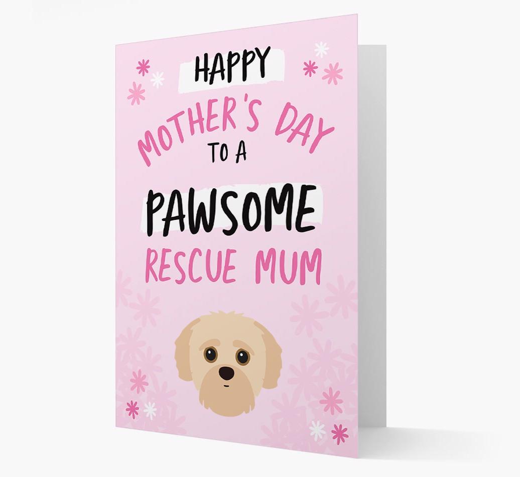 'Pawsome Rescue Mum' - Personalised {breedFullName} Card
