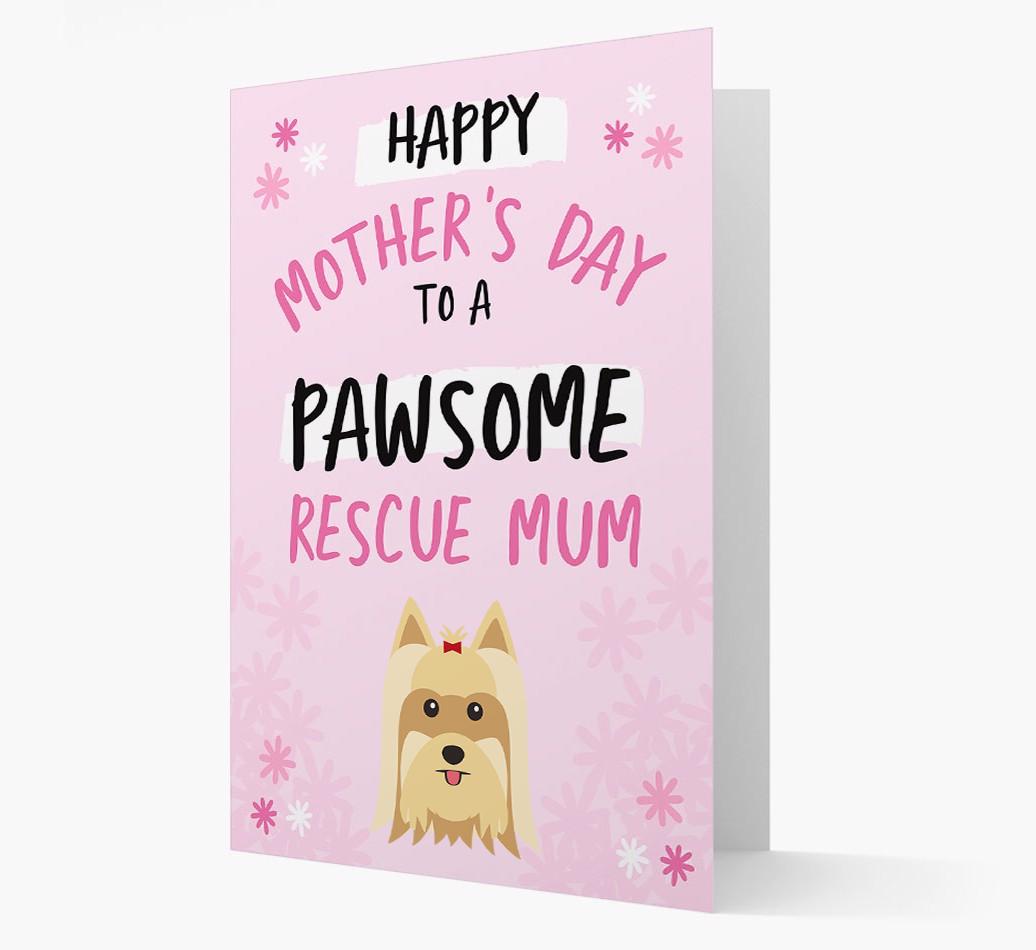 'Pawsome Rescue Mum' - Personalised {breedFullName} Card