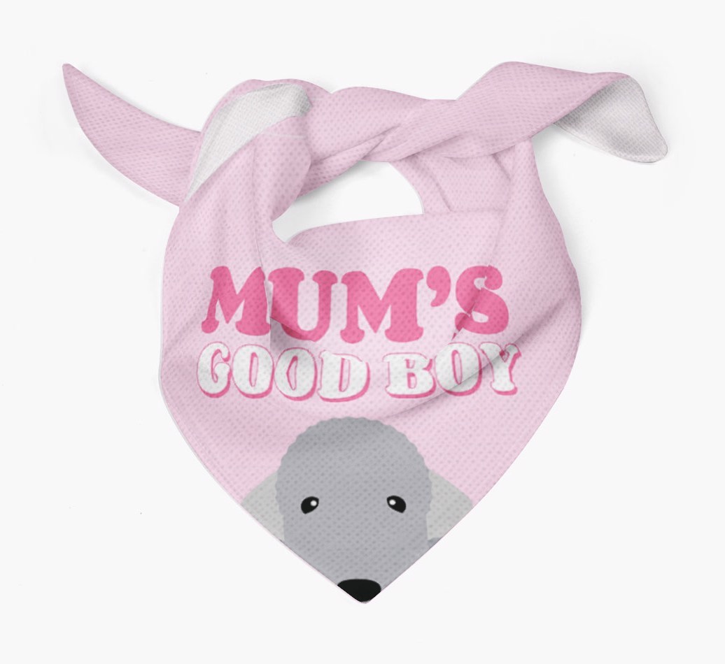 'Mum's Good Boy' - Personalised {breedFullName} Bandana