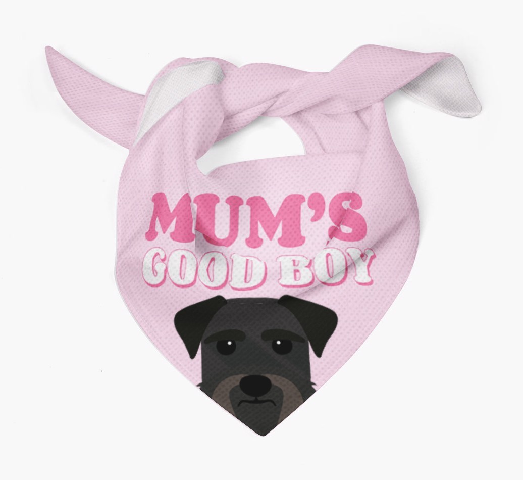 'Mum's Good Boy' - Personalised {breedFullName} Bandana