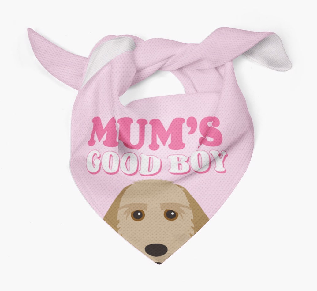 'Mum's Good Boy' - Personalised {breedFullName} Bandana