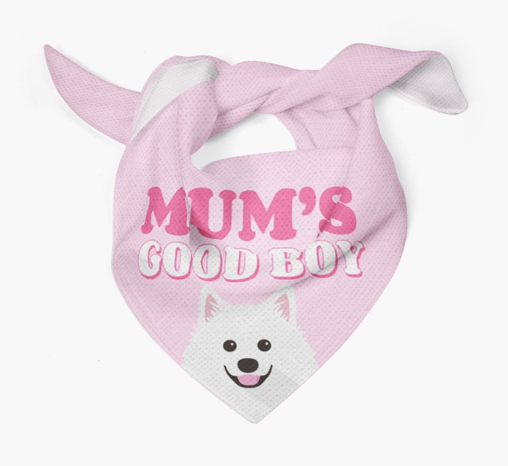 'Mum's Good Boy' - Personalised {breedFullName} Bandana
