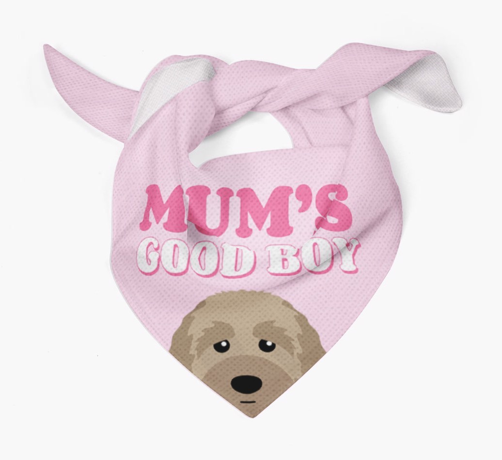 'Mum's Good Boy' - Personalised {breedFullName} Bandana