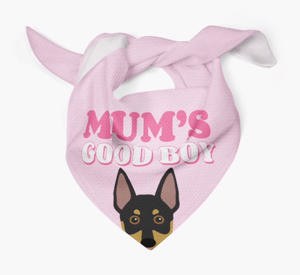 'Mum's Good Boy' - Personalised {breedFullName} Bandana