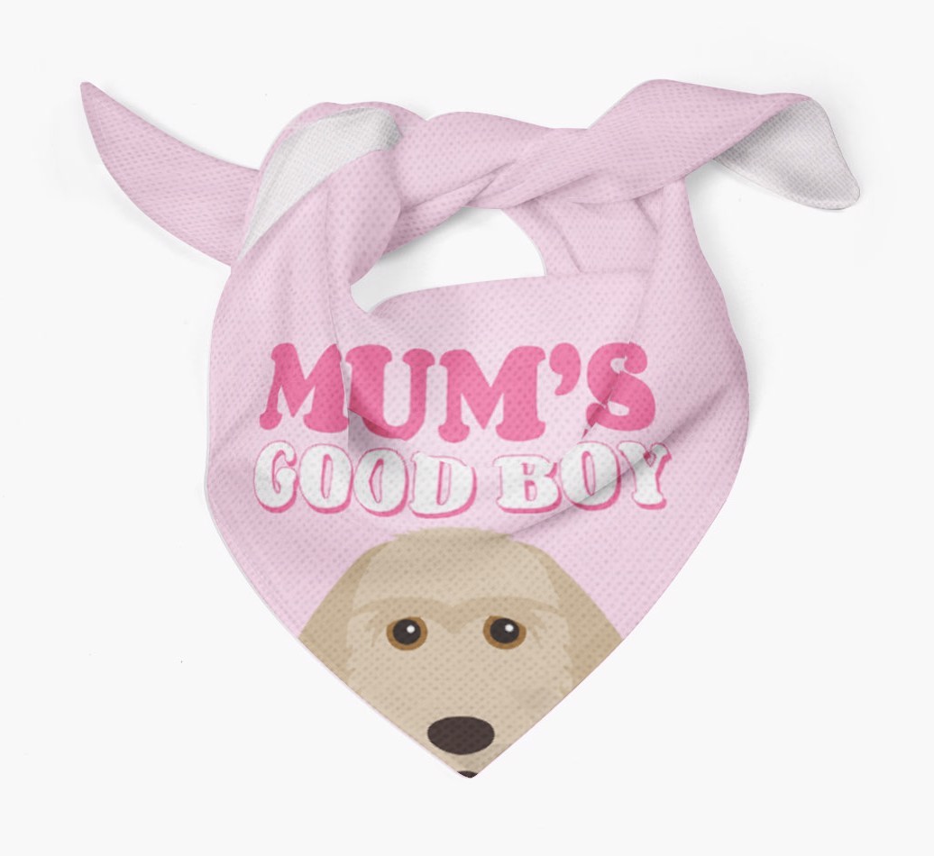 'Mum's Good Boy' - Personalised {breedFullName} Bandana