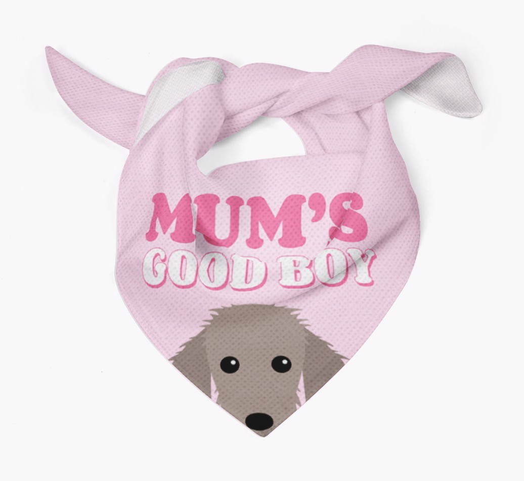 'Mum's Good Boy' - Personalised {breedFullName} Bandana