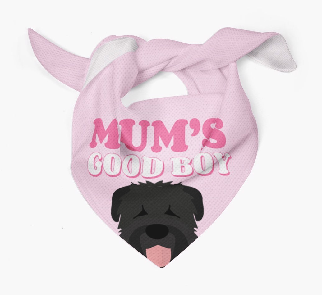 'Mum's Good Boy' - Personalised {breedFullName} Bandana