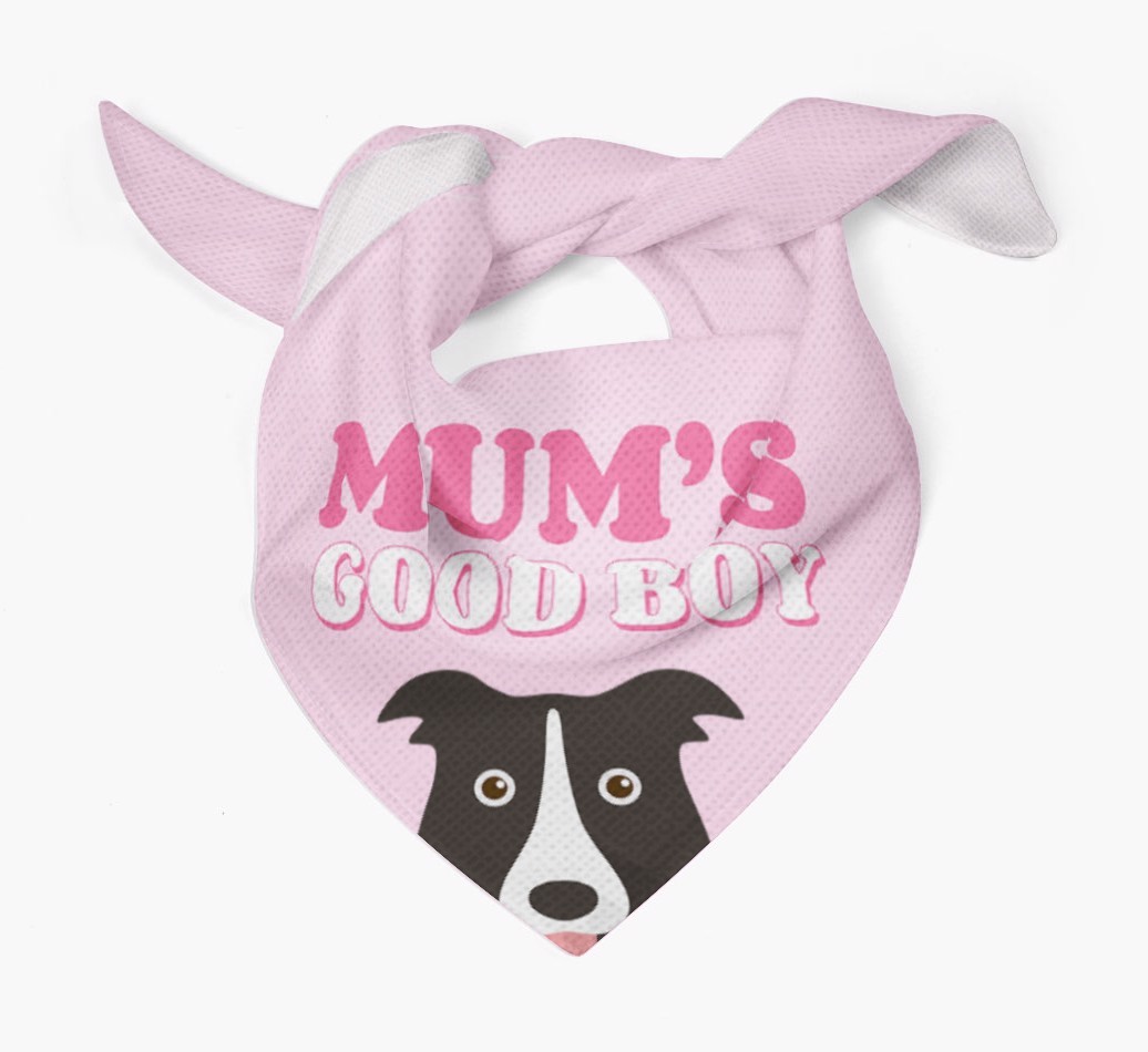'Mum's Good Boy' - Personalised {breedFullName} Bandana