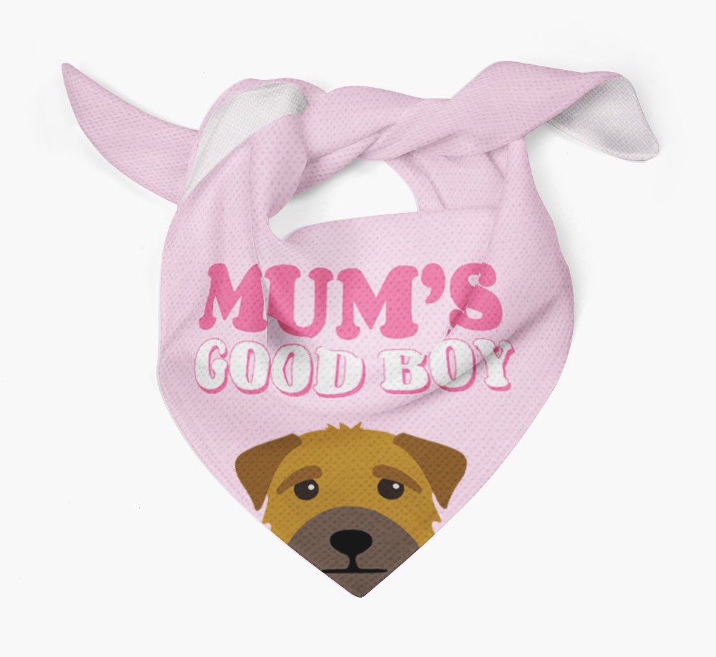 'Mum's Good Boy' - Personalised {breedFullName} Bandana