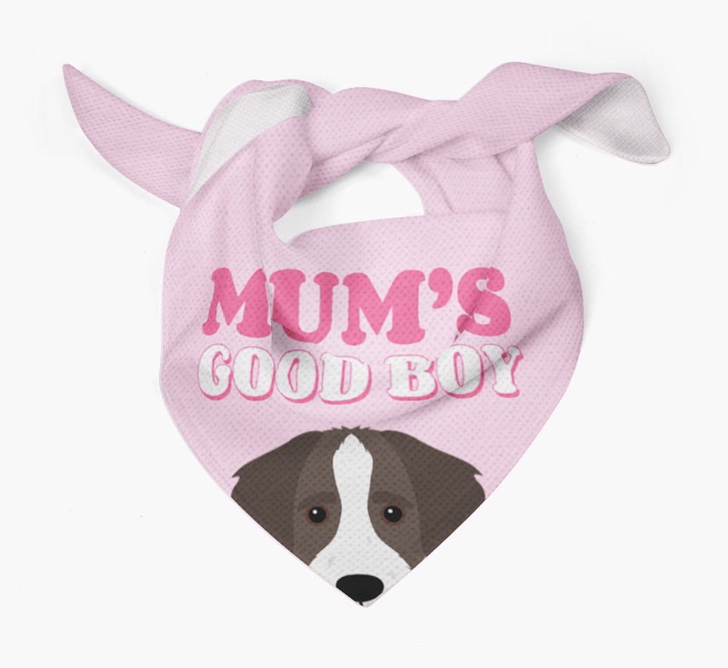 'Mum's Good Boy' - Personalised {breedFullName} Bandana