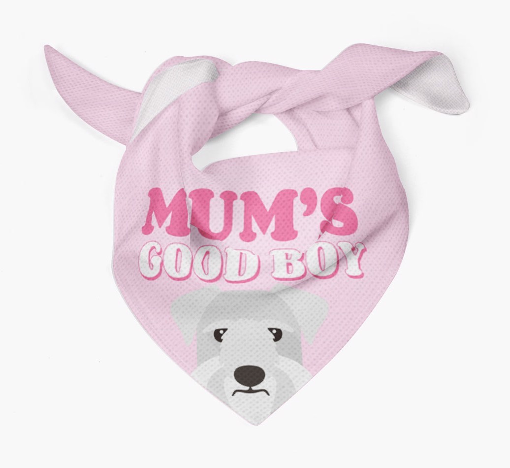 'Mum's Good Boy' - Personalised {breedFullName} Bandana