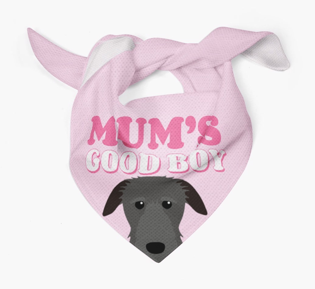 'Mum's Good Boy' - Personalised {breedFullName} Bandana