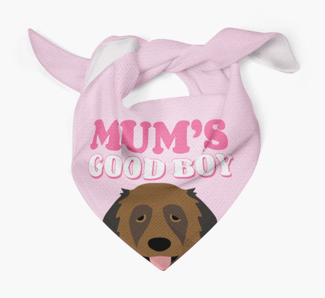 'Mum's Good Boy' - Personalised {breedFullName} Bandana