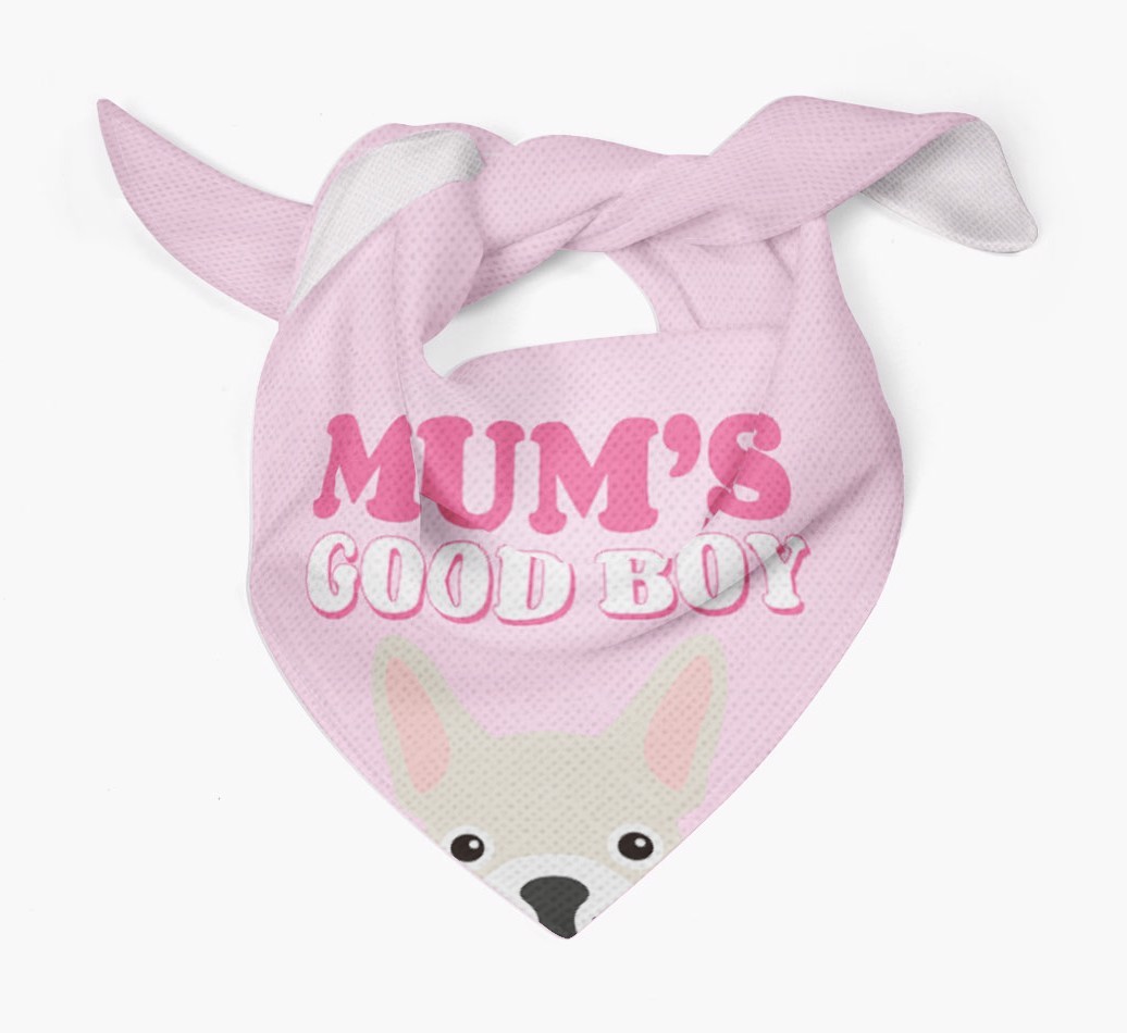 'Mum's Good Boy' - Personalised {breedFullName} Bandana