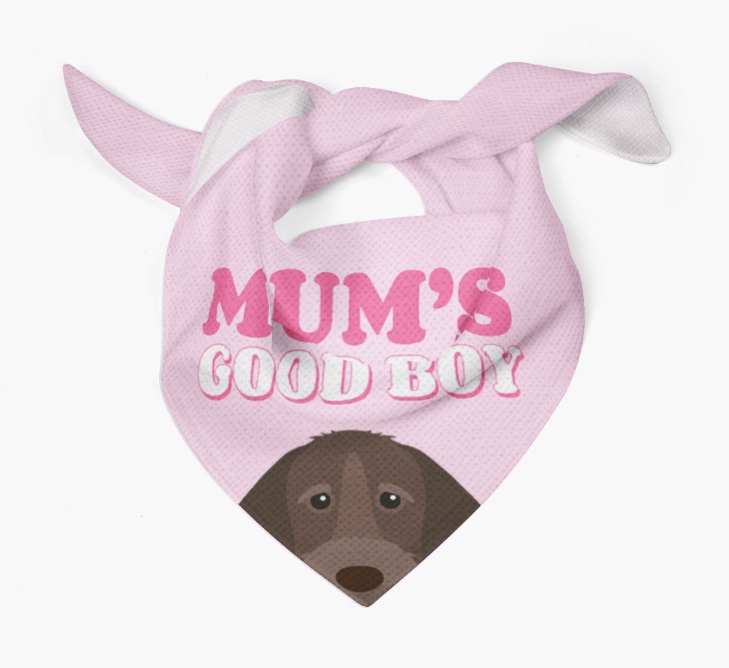 'Mum's Good Boy' - Personalised {breedFullName} Bandana
