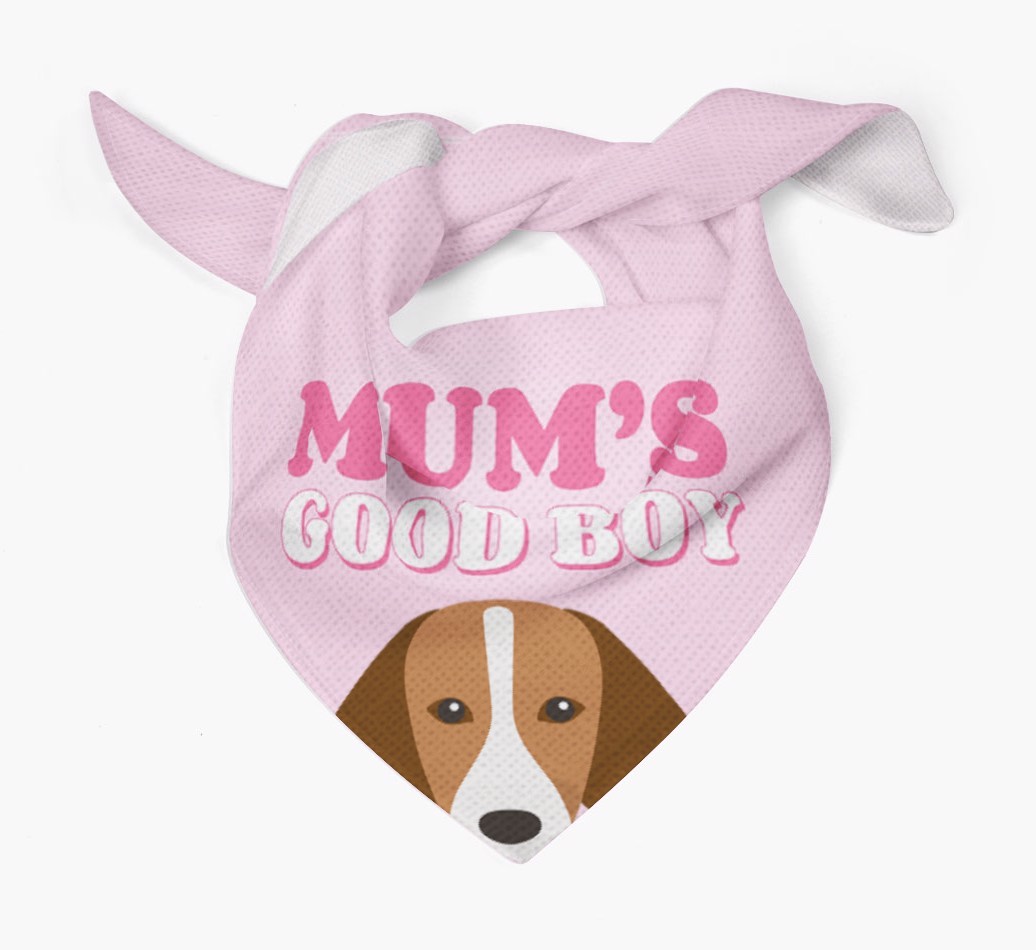 'Mum's Good Boy' - Personalised {breedFullName} Bandana