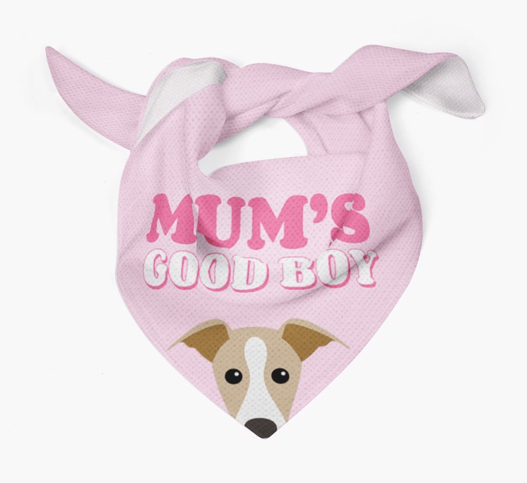 'Mum's Good Boy' - Personalised {breedFullName} Bandana