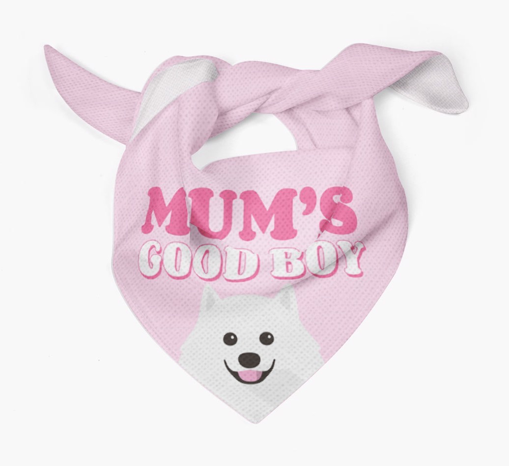 'Mum's Good Boy' - Personalised {breedFullName} Bandana