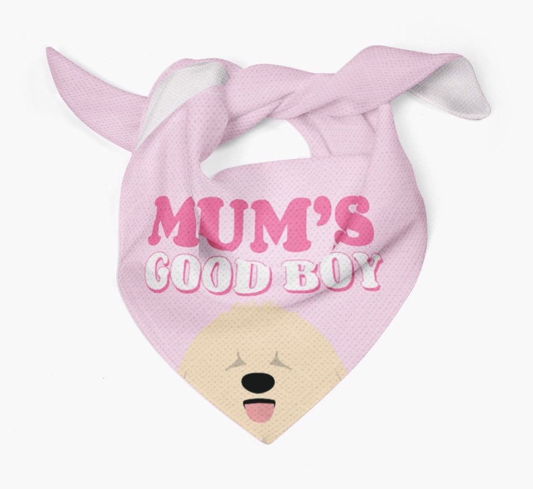 'Mum's Good Boy' - Personalised {breedFullName} Bandana