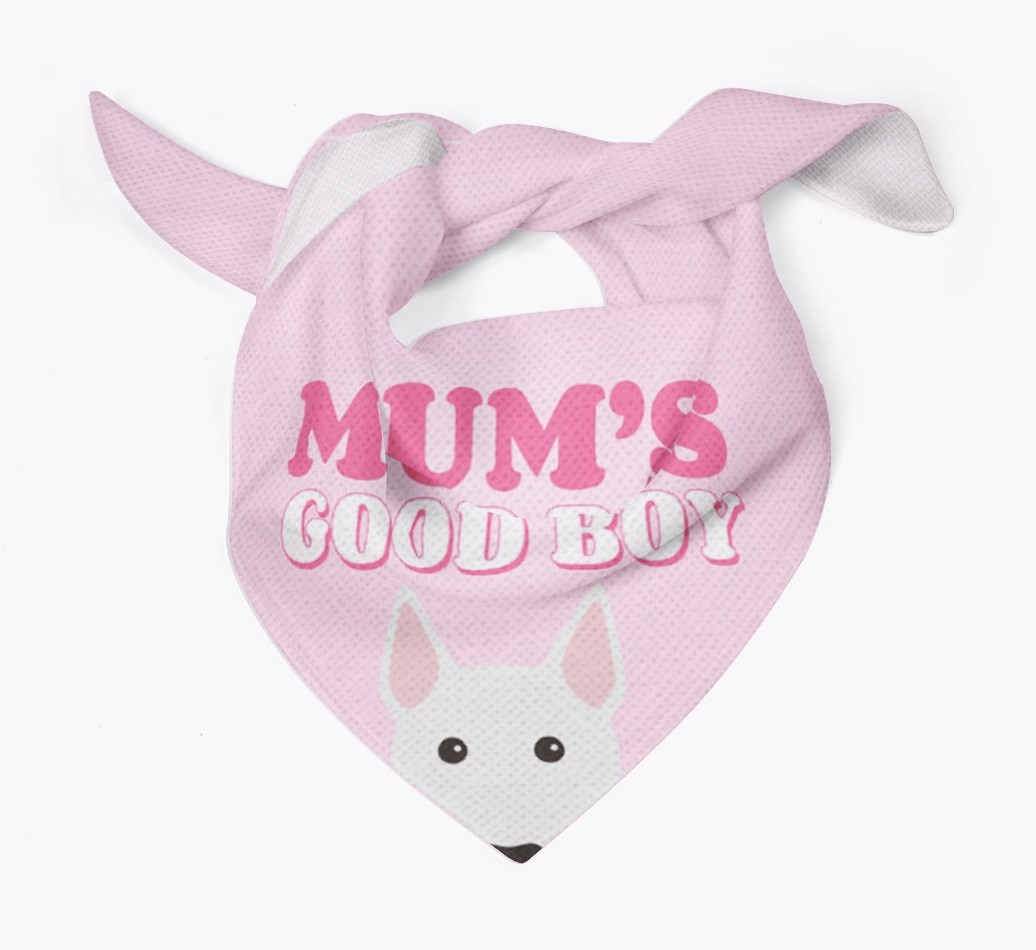 'Mum's Good Boy' - Personalised {breedFullName} Bandana