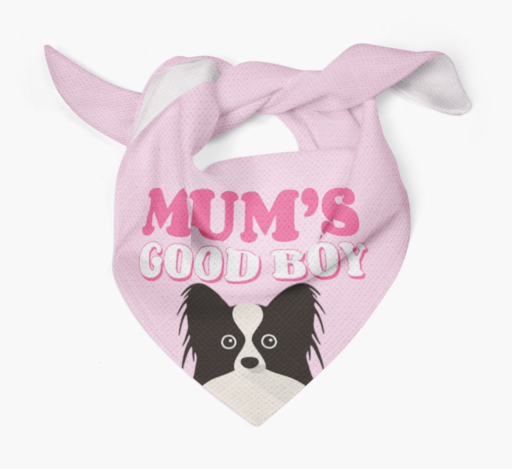 'Mum's Good Boy' - Personalised {breedFullName} Bandana