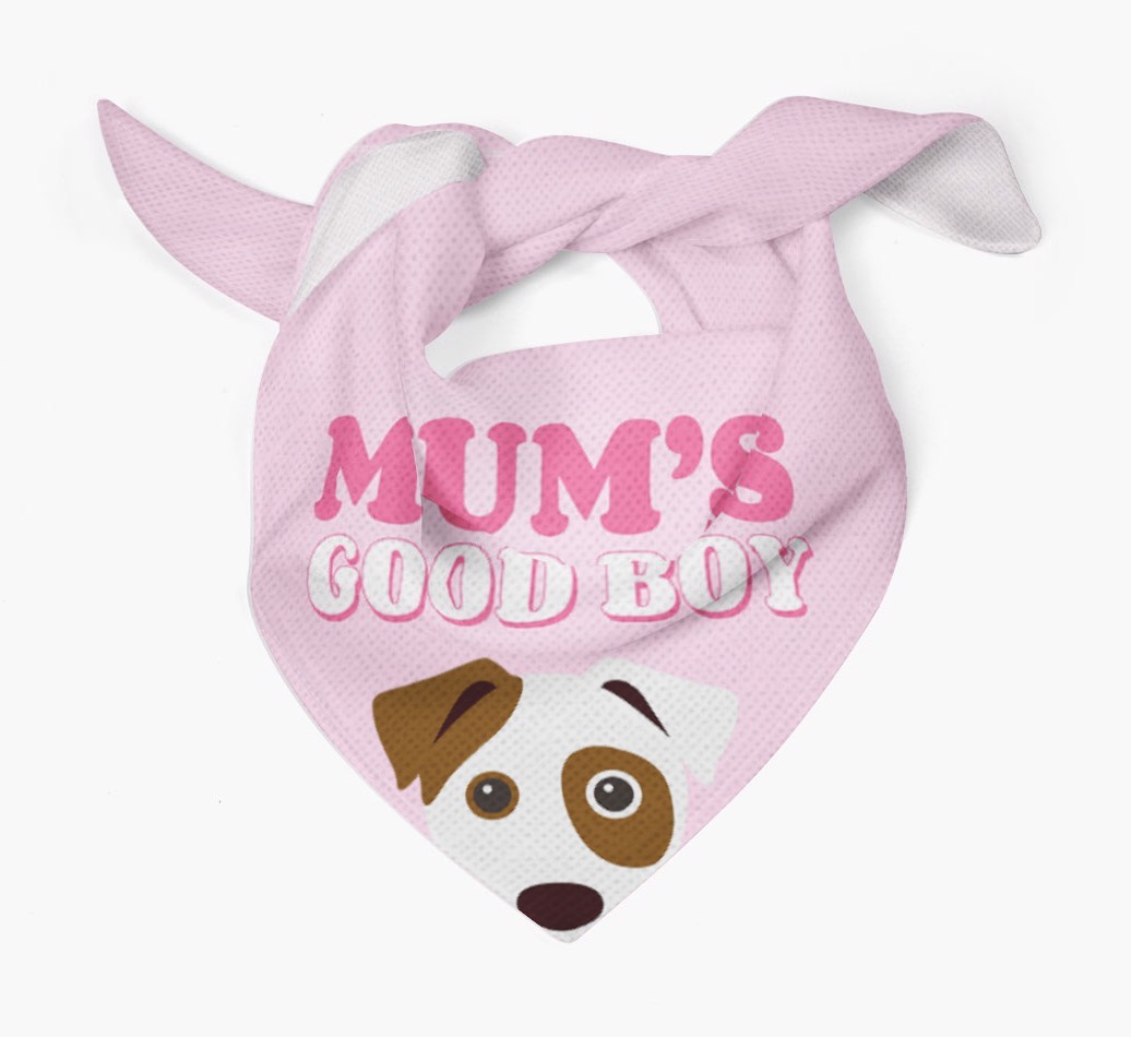 'Mum's Good Boy' - Personalised {breedFullName} Bandana