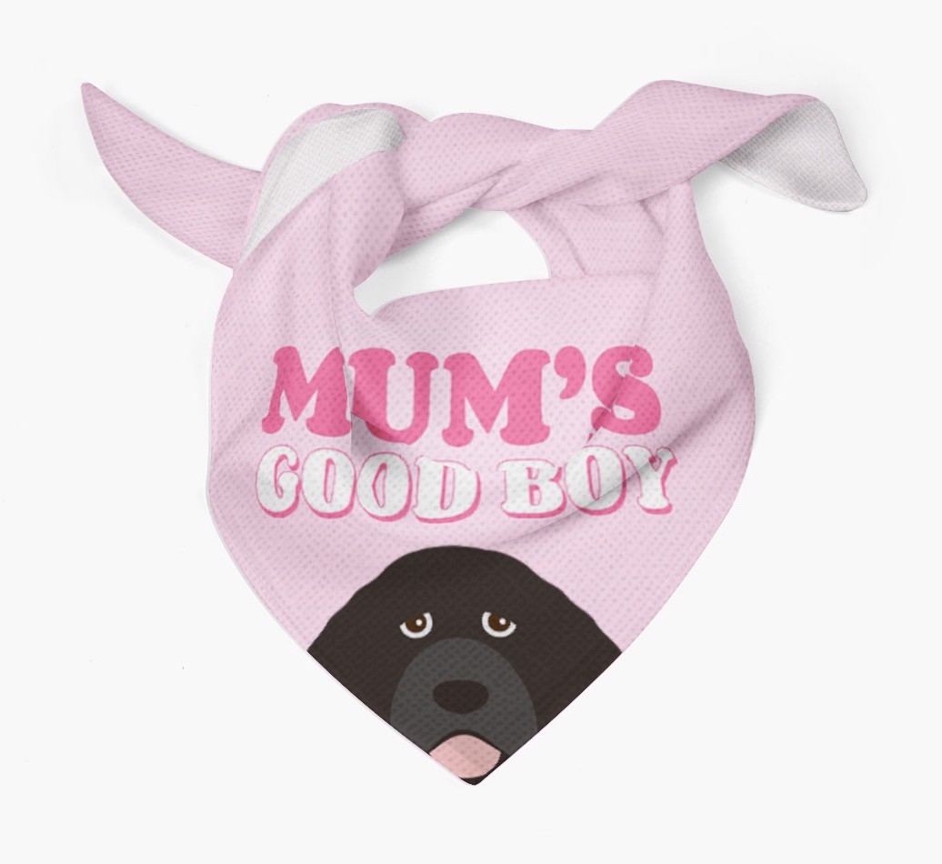 'Mum's Good Boy' - Personalised {breedFullName} Bandana