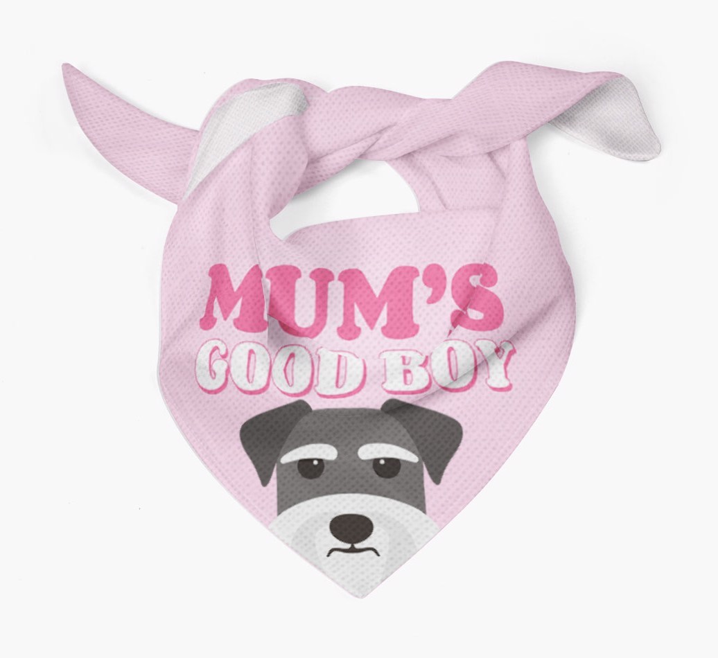'Mum's Good Boy' - Personalised {breedFullName} Bandana