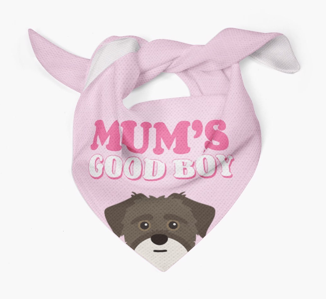 'Mum's Good Boy' - Personalised {breedFullName} Bandana