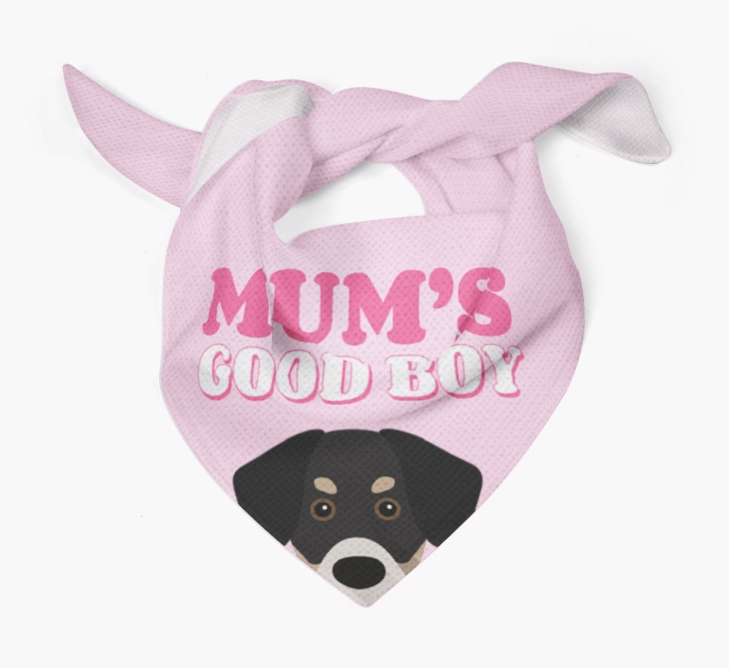 'Mum's Good Boy' - Personalised {breedFullName} Bandana