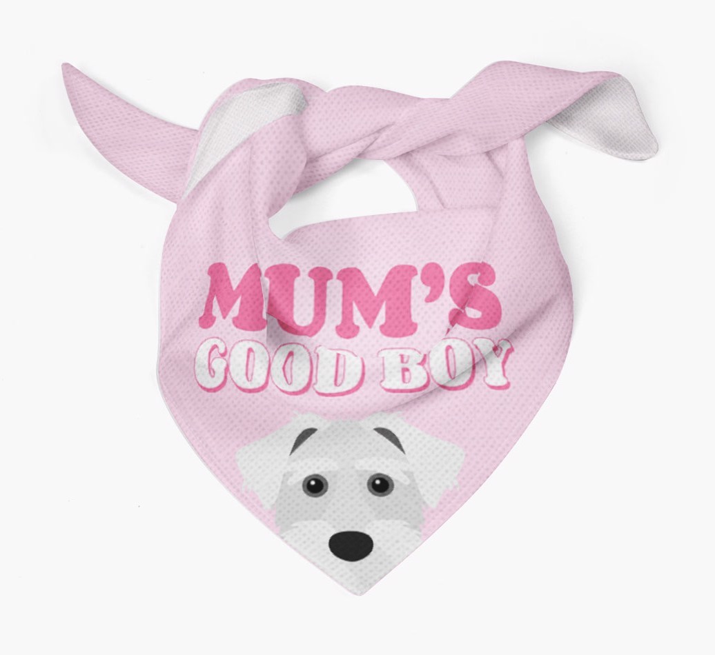'Mum's Good Boy' - Personalised {breedFullName} Bandana