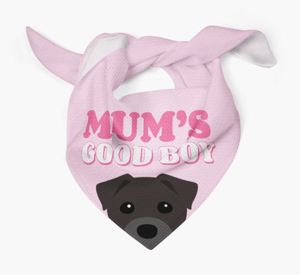 'Mum's Good Boy' - Personalised {breedFullName} Bandana