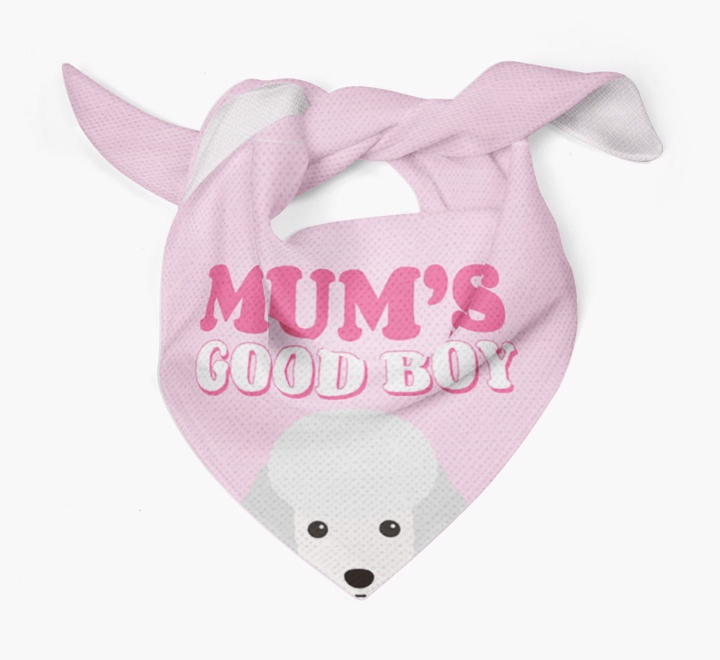 'Mum's Good Boy' - Personalised {breedFullName} Bandana