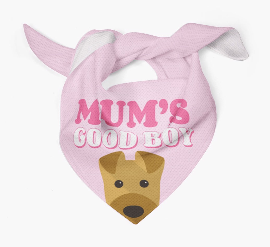 'Mum's Good Boy' - Personalised {breedFullName} Bandana