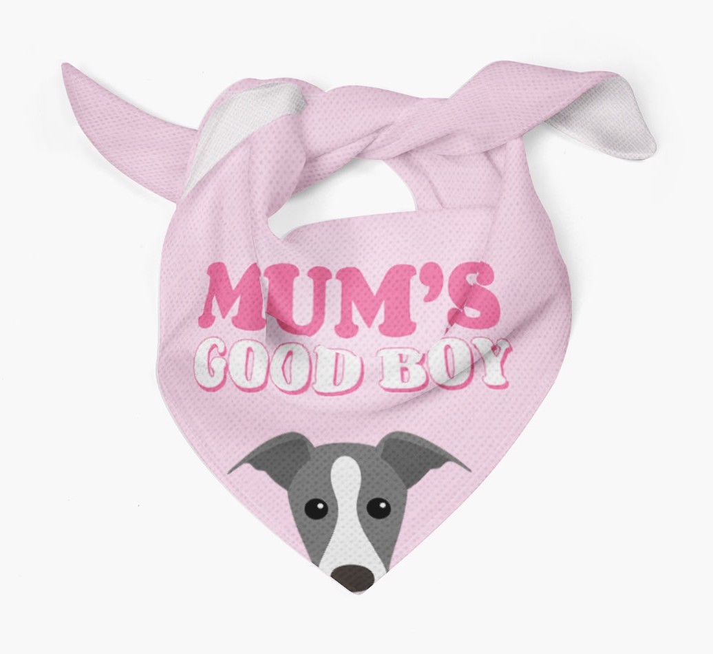 'Mum's Good Boy' - Personalised {breedFullName} Bandana