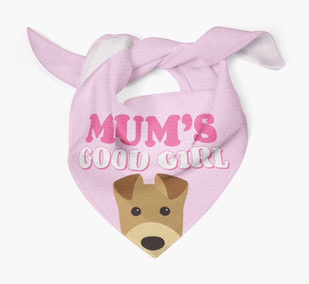 'Mum's Good Girl' - Personalised {breedFullName} Bandana