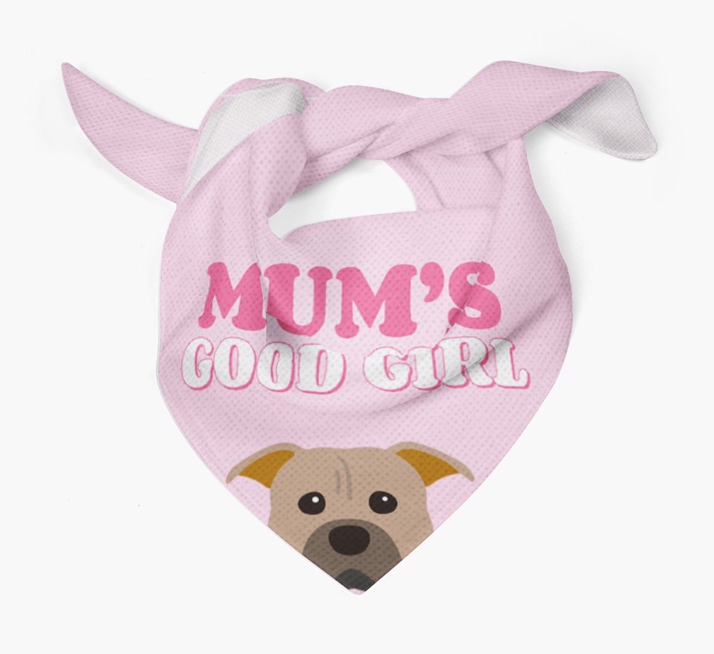 'Mum's Good Girl' - Personalised {breedFullName} Bandana