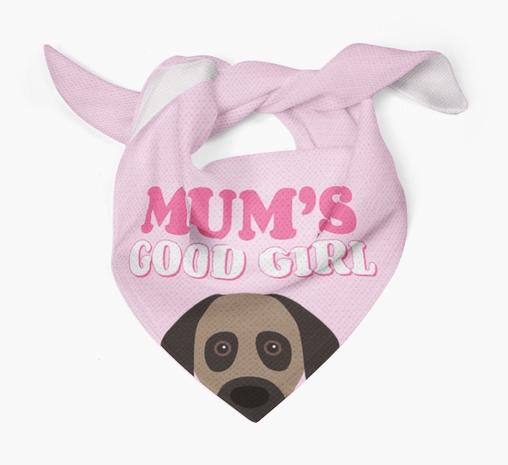 'Mum's Good Girl' - Personalised {breedFullName} Bandana