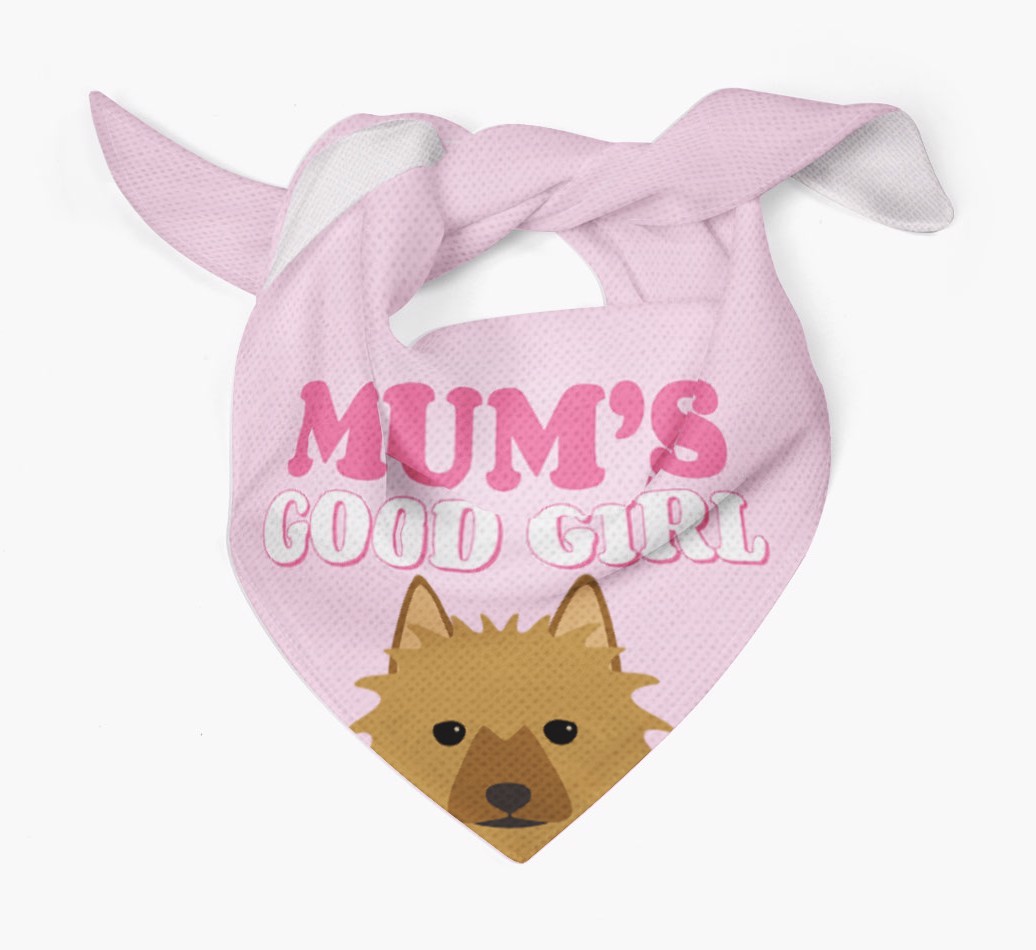 'Mum's Good Girl' - Personalised {breedFullName} Bandana